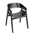 Designer Solid Wood Black Single Chair